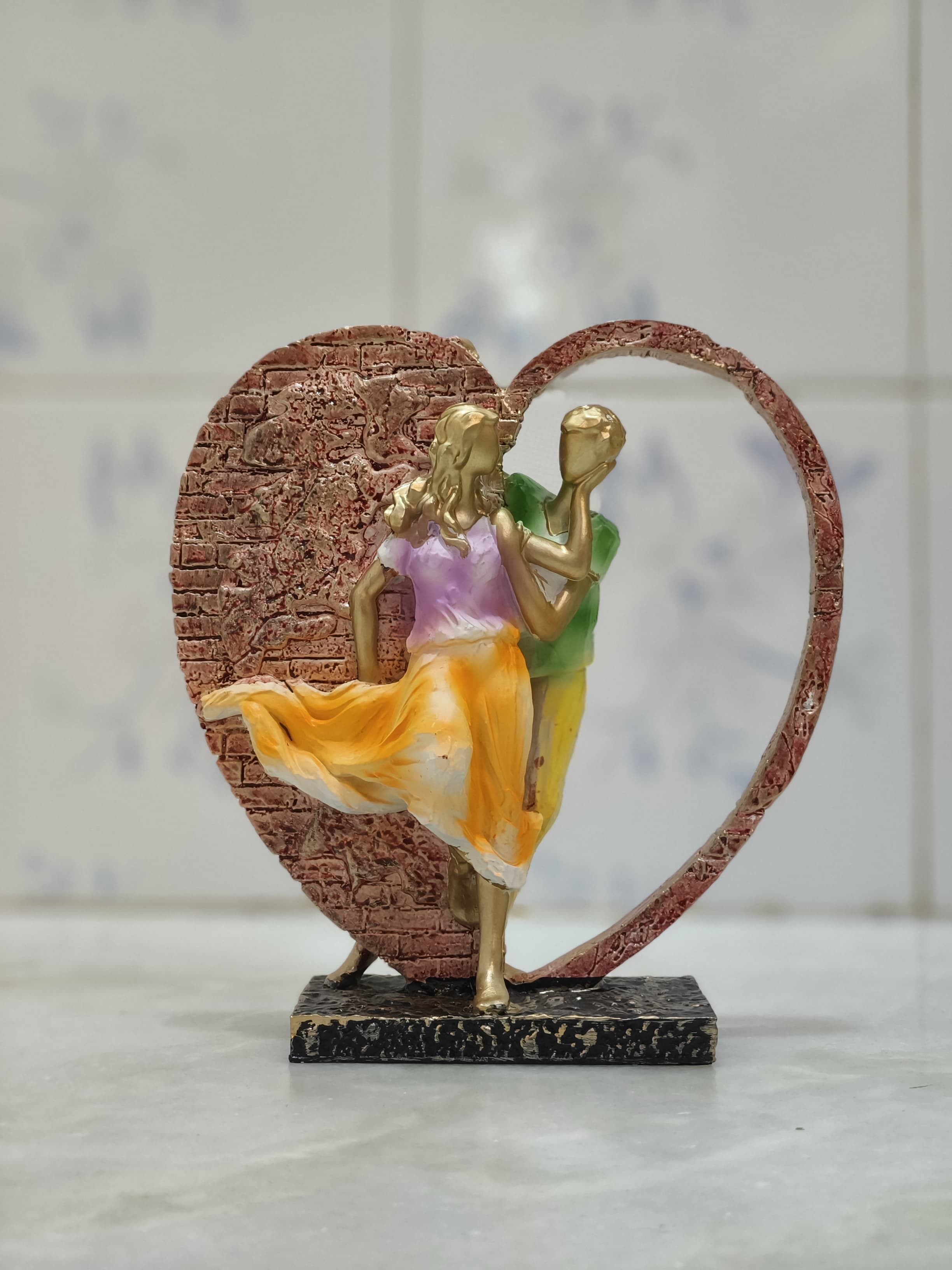 Romantic Couple Heart Showpiece ❤️