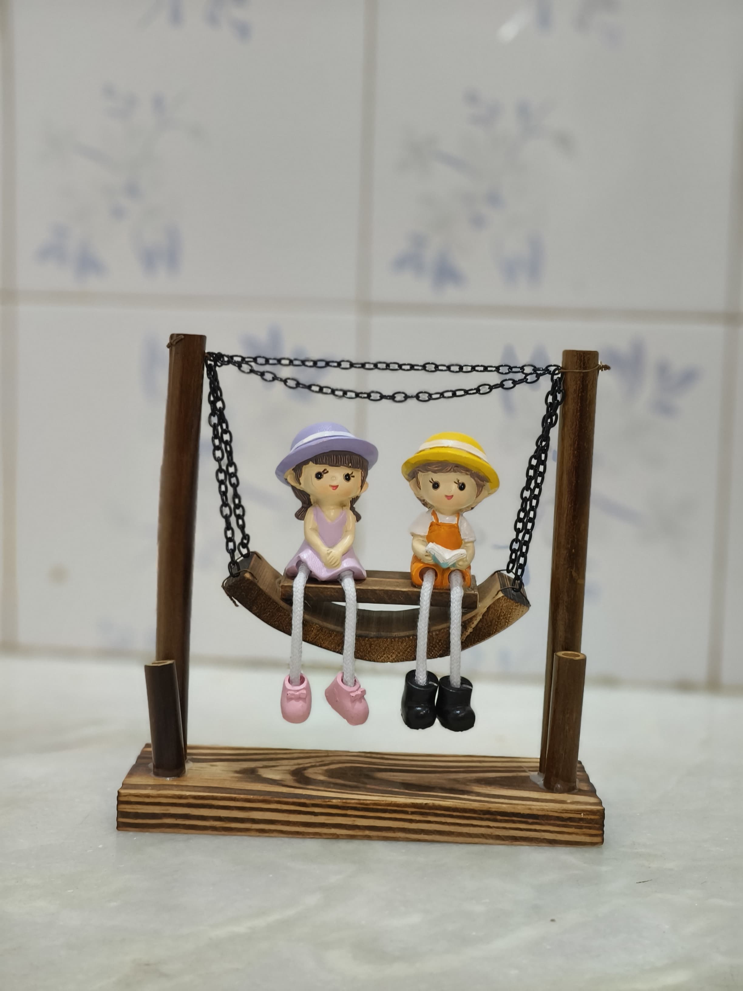 Cute Swing Couple Showpiece 💕