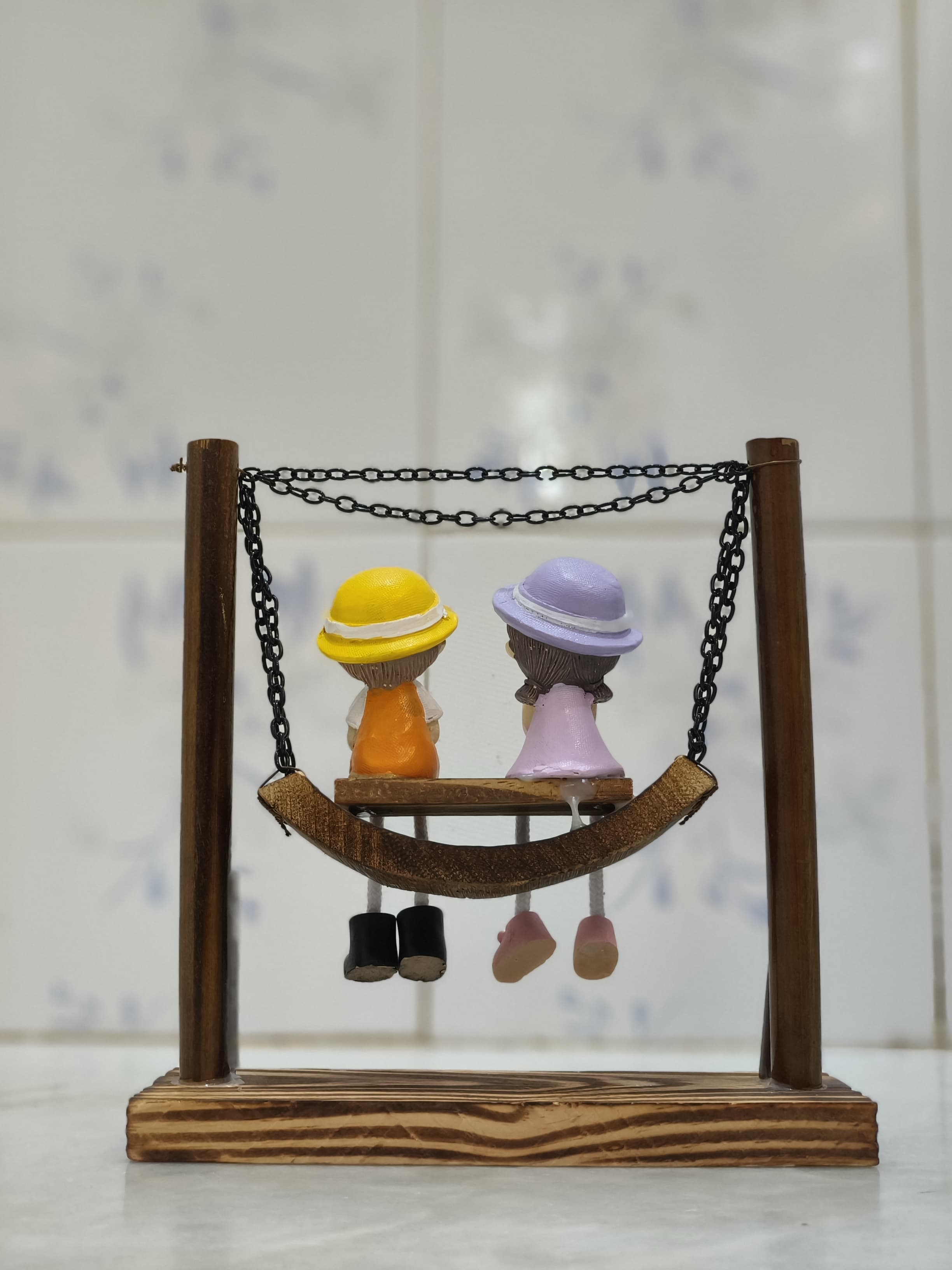 Cute Swing Couple Showpiece 💕